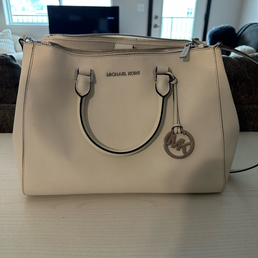 Michael Kors white purse